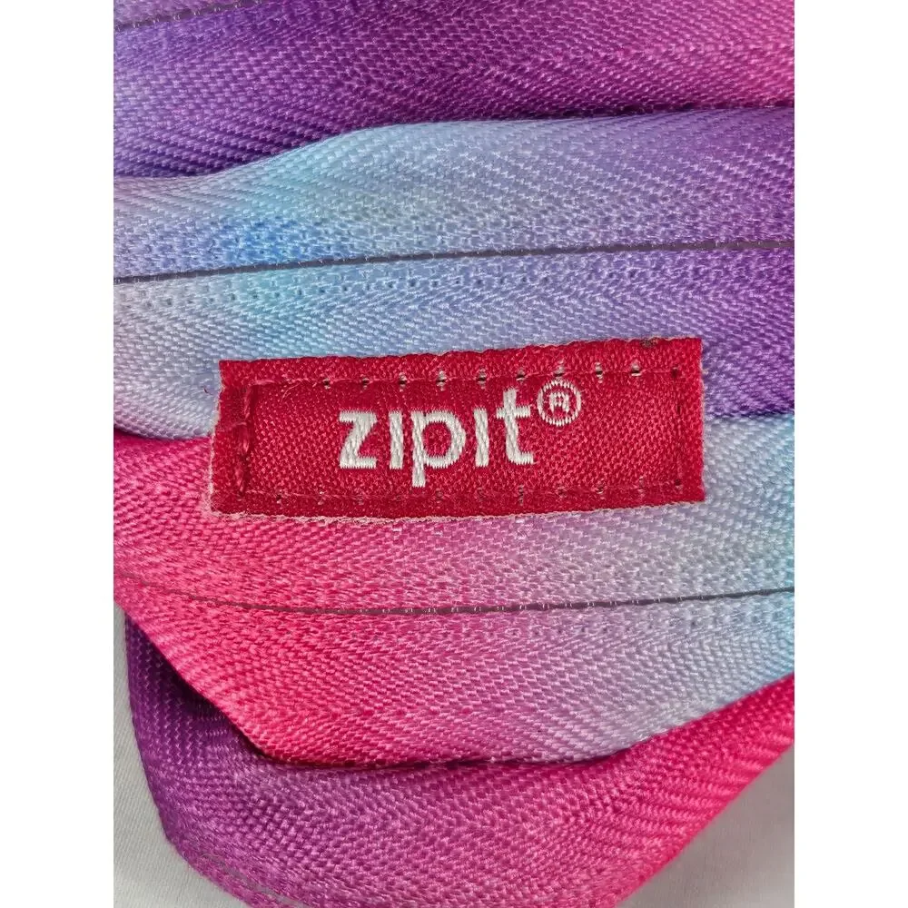 ZIPIT COLORZ 3 RIING POUCH ONE-ZIPPER MAKEUP & PENCIL POUCH WITH GROMMETS